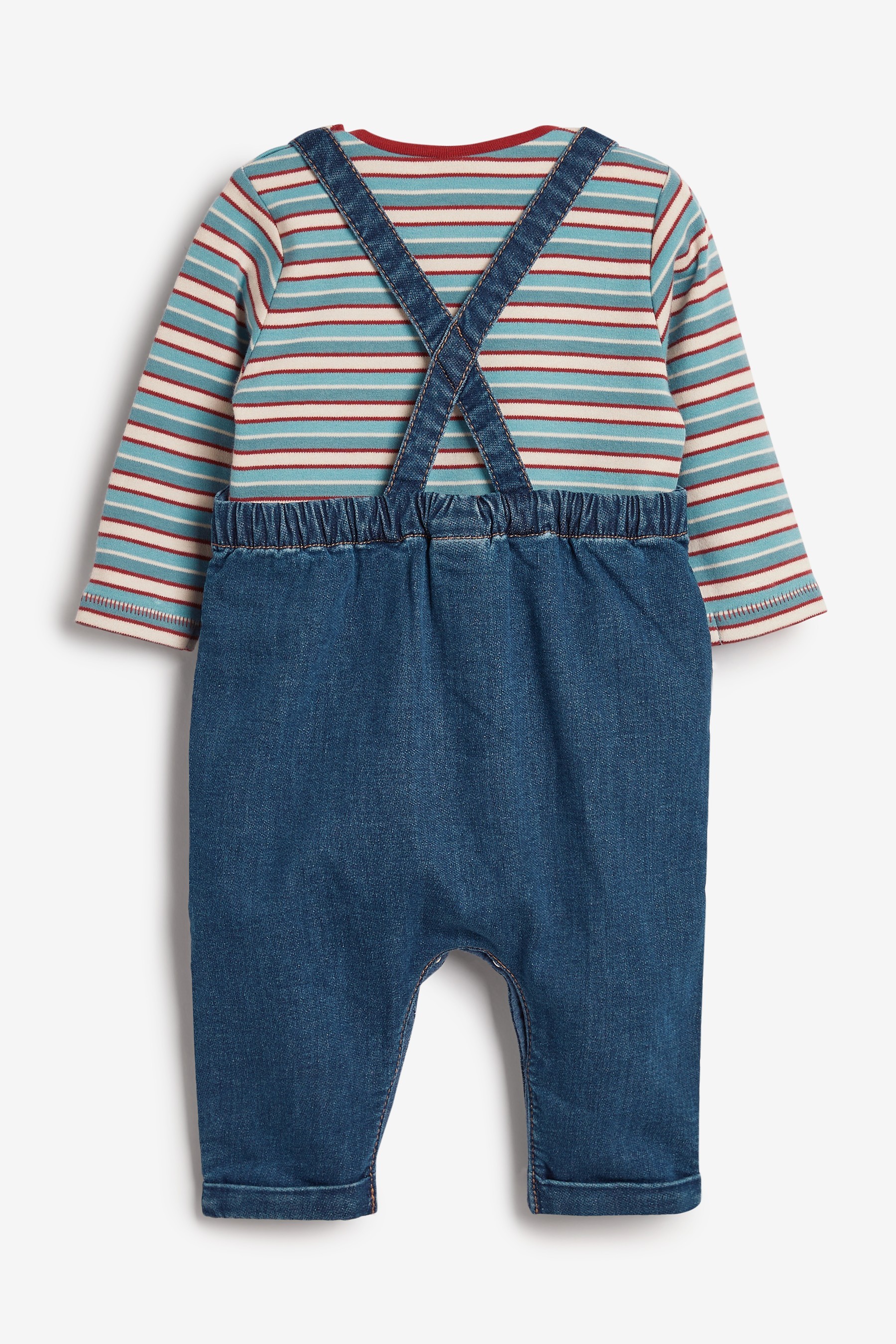 Baby Denim Dungaree And Bodysuit Set (0mths-3yrs)