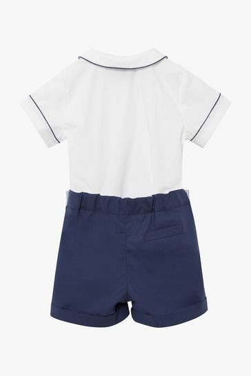 Trotters London French Navy Little Rupert Cotton Set