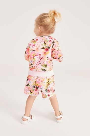 Baker by Ted Baker Floral Sweatshirt and Shorts Set