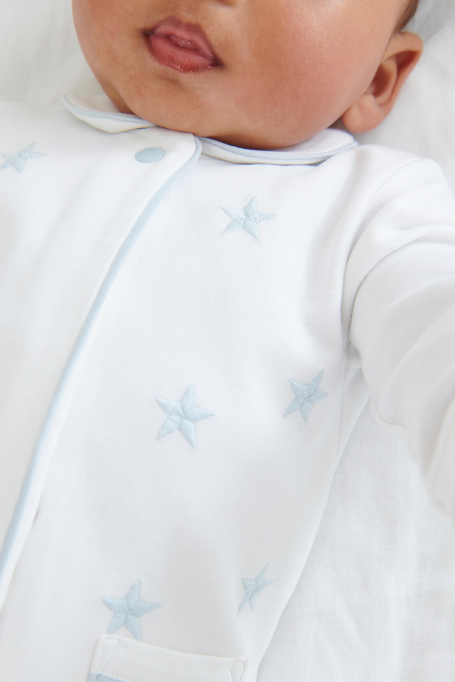 Premium Embroidered Baby Sleepsuit (0-2yrs)