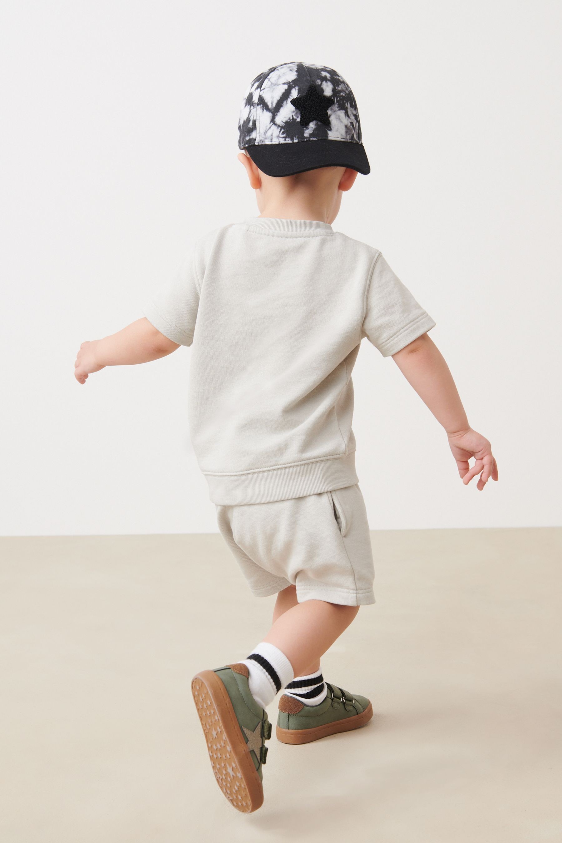 Plain Sweat T-Shirt And Shorts Set (3mths-7yrs)