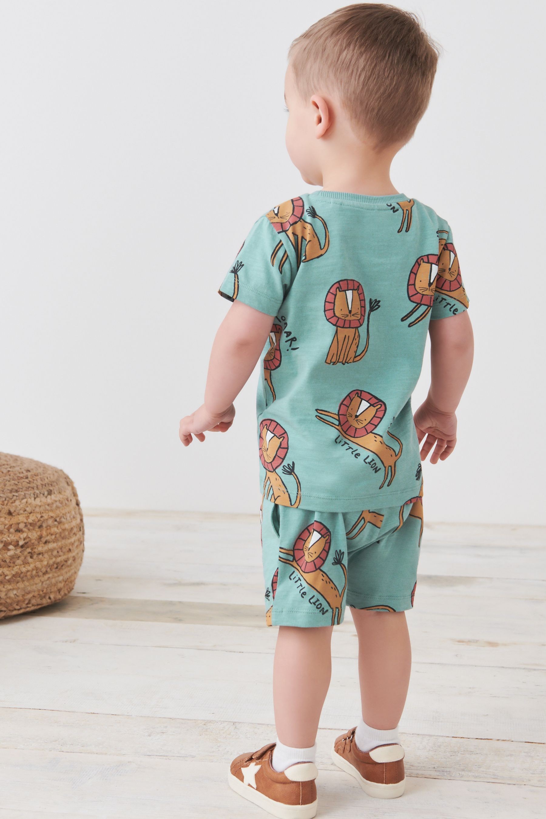 All Over Printed T-Shirt and Shorts Set (3mths-7yrs)