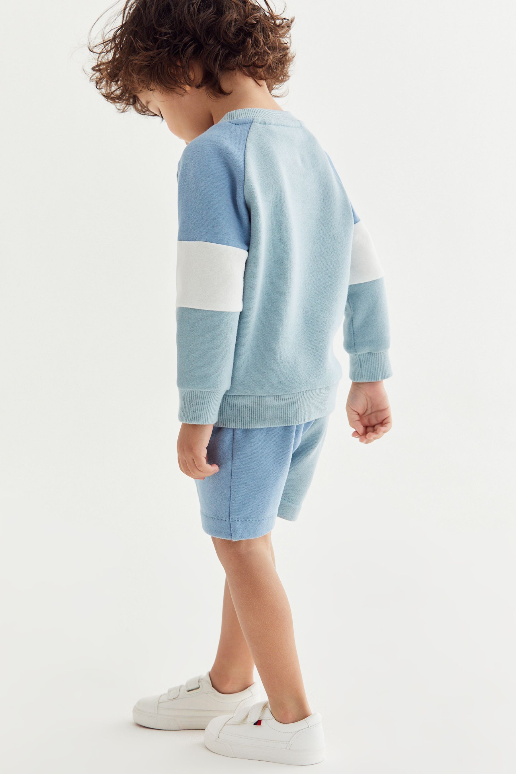 Colourblock Jersey Sweatshirt & Short Set (3mths-7yrs)