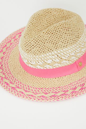 Lipsy Straw Fedora Hat Older