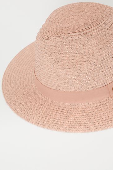 Lipsy Straw Fedora Hat Older