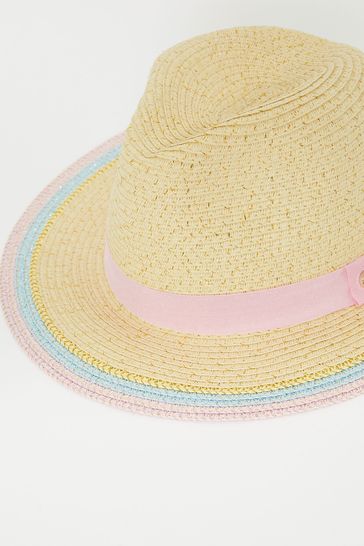 Lipsy Straw Fedora Hat Older