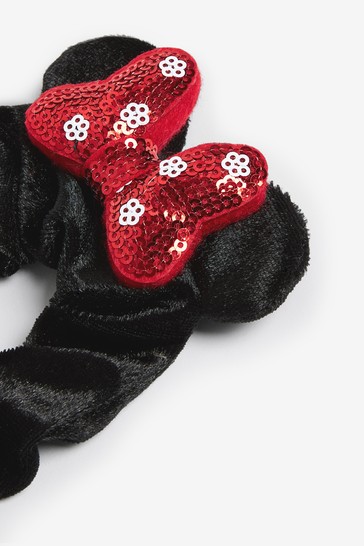 Minnie Mouse Sequin Bow Scrunchie