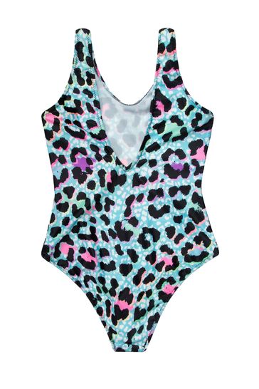 Hype. Blue Ice Leopard Swimsuit