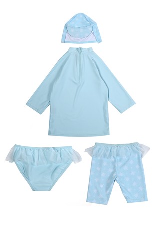 Brand Threads Girls Frozen 4 Piece Set