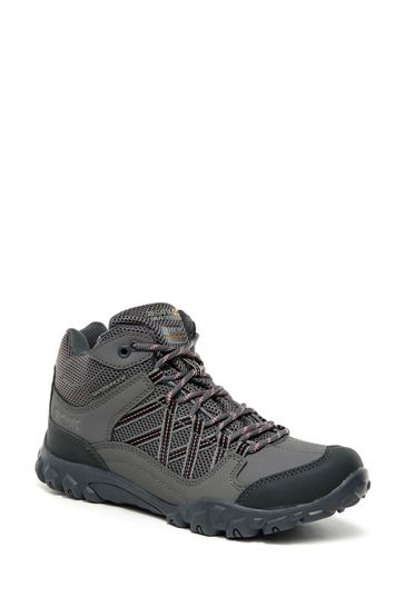 Regatta Grey Edgepoint Mid Junior Walking Boots