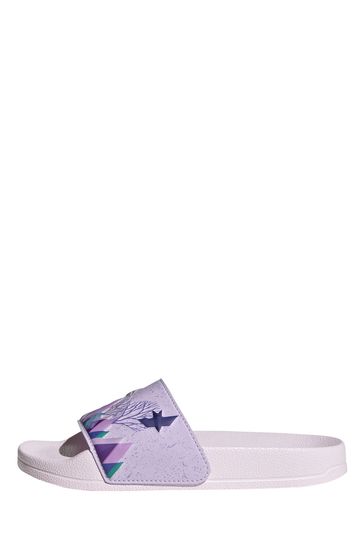 adidas Purple Adilette Frozen Youth & Junior  Sandals