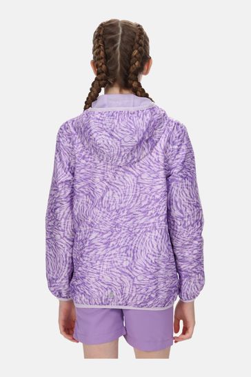 Regatta Purple Printed Lever Waterproof Shell Jacket