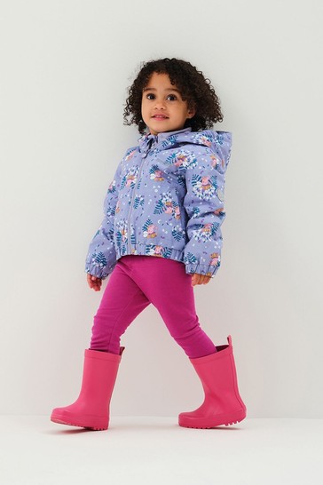 Regatta Purple Peppa Pig Muddy Puddle Waterproof Jacket