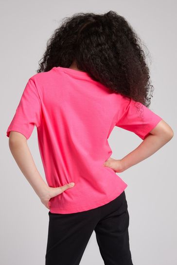 Juicy Couture Pink Boxy Quarter Sleeve T-Shirt