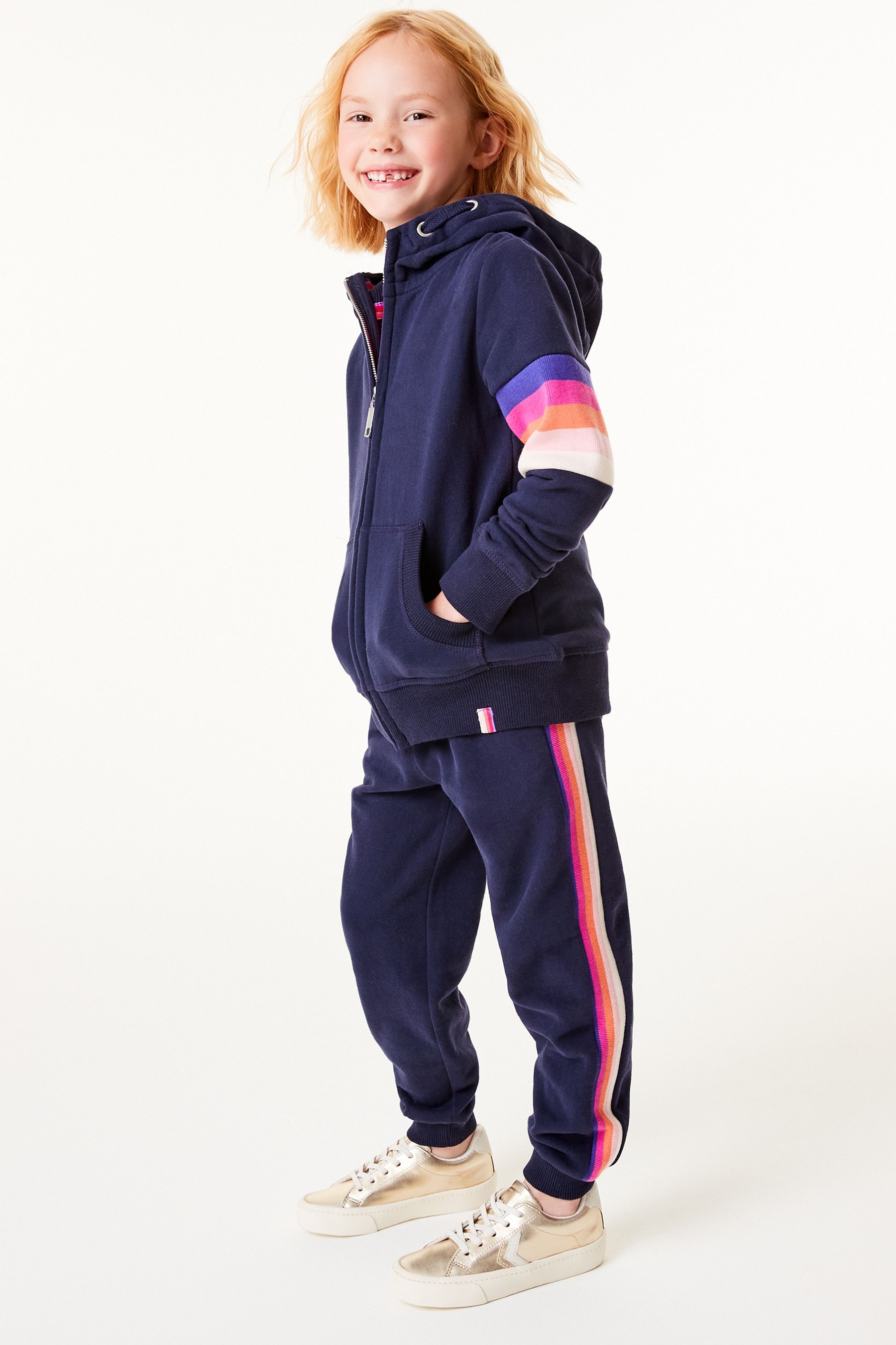 Soft Touch Jersey (3-16yrs) Zip Through Hoodie