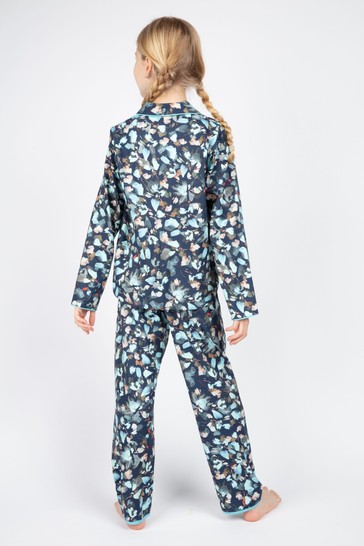 Cyberjammies Kids Leaf Print Long Sleeved Pyjama Set