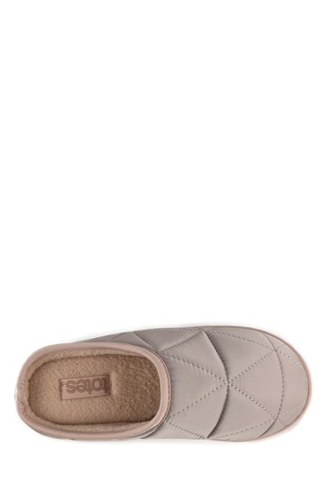 Totes Girls Premium Quilted Mule Slippers Mini Me