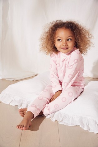 The White Company Pink Lion Print Pyjamas