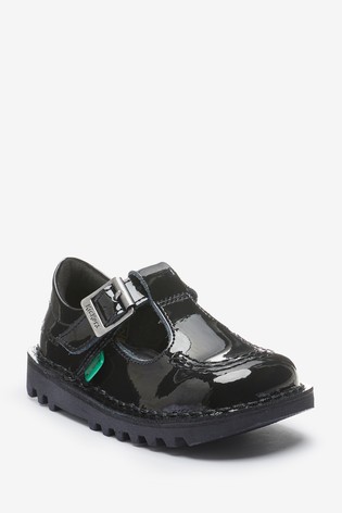 Kickers Infants Patent Leather Kick-T Shoes