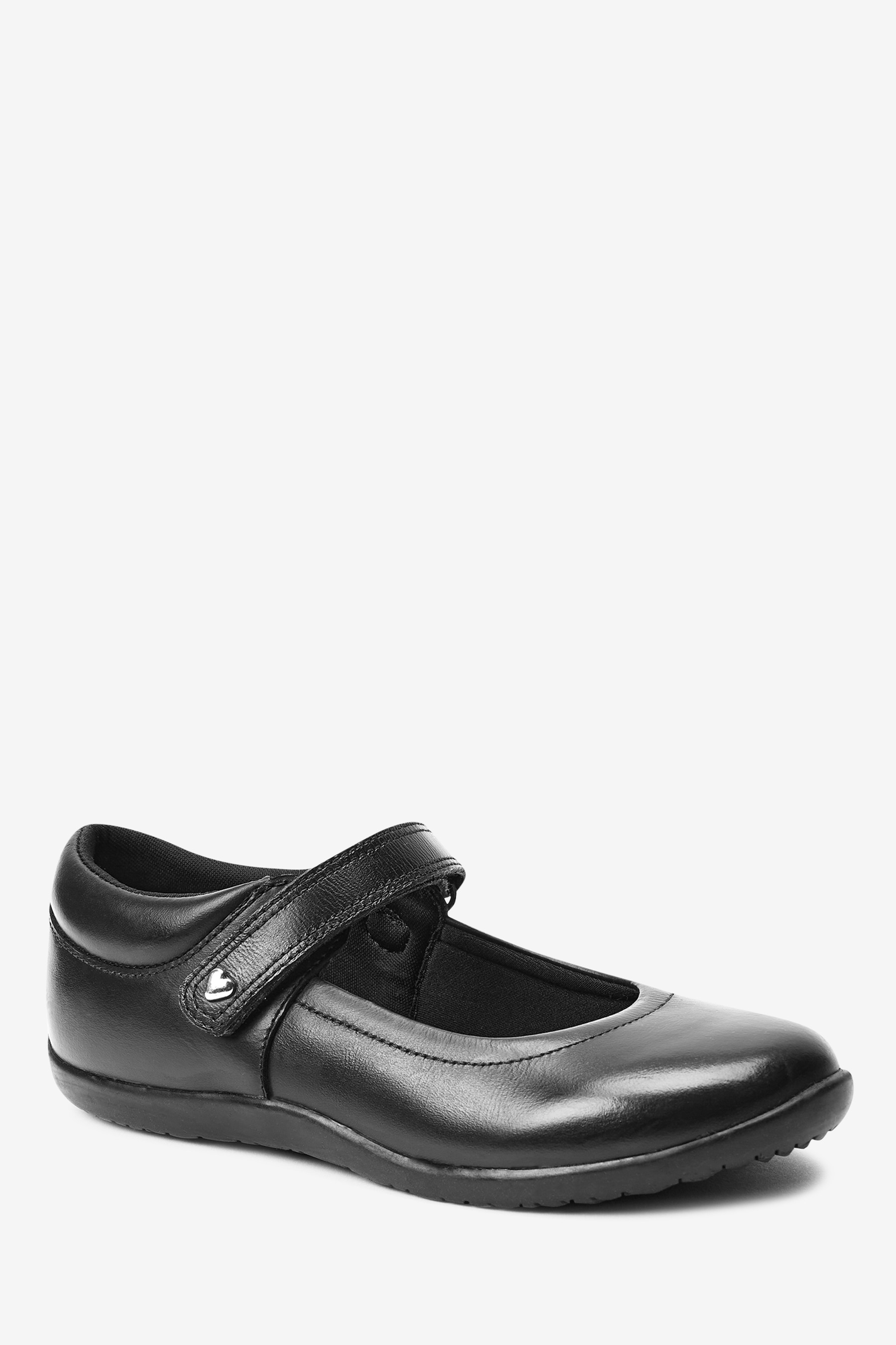 Leather Junior Mary Jane Shoes Wide Fit (G)