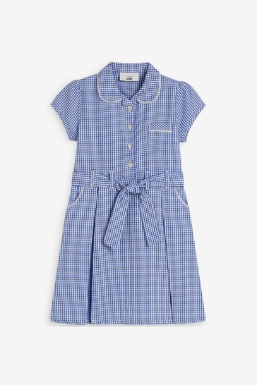 Gingham School Dress Set (3-14yrs)