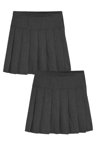 2 Pack Pleat Skirts (3-16yrs) Slim Fit