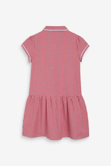 Drop Waist Gingham School Dress (3-14yrs)