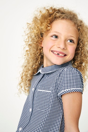 Drop Waist Gingham School Dress (3-14yrs)