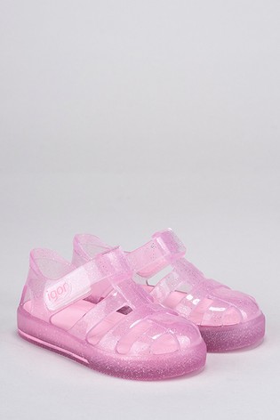 Igor Pink Star Glitter Sandals