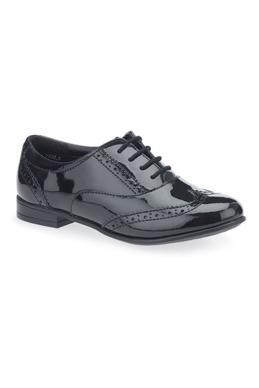 Start-Rite Matilda Black Patent Leather Lace Up School Shoes