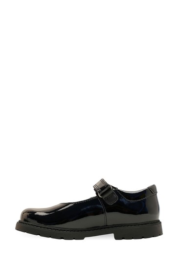 Start-Rite Destiny Black Patent Leather Riptape Shoes