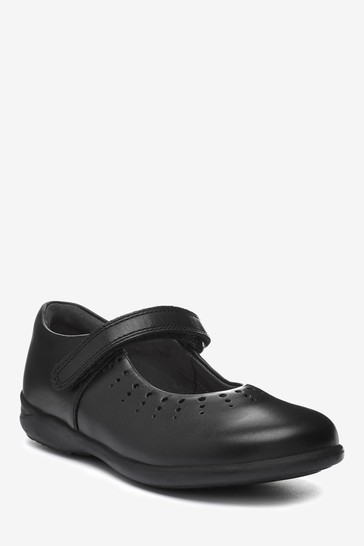 Start-Rite Black Leather Mary Jane Smart School Shoes