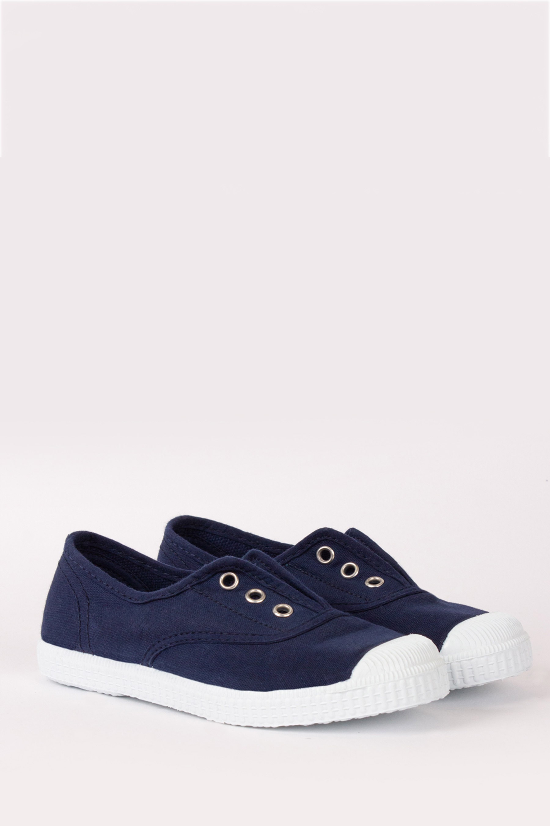 Trotters London Plum Canvas Shoes