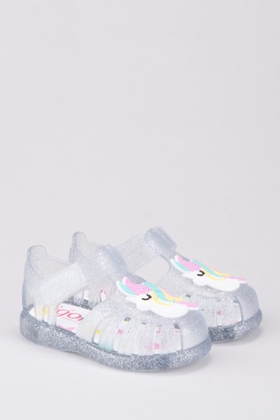 Igor Clear Tobby Natural Unicornio Glitter Sandals