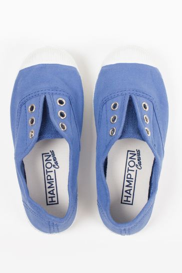 Trotters London Blue Plum Canvas Shoes