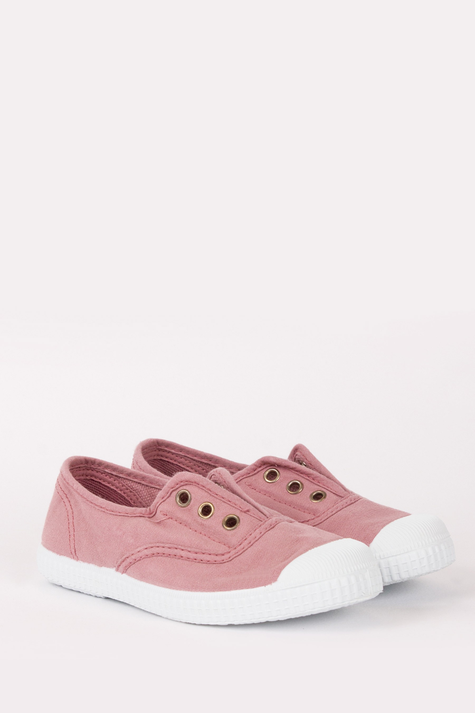 Trotters London Plum Canvas Shoes