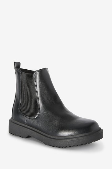 Chunky Chelsea Boots Wide Fit (G)