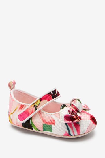 Baker by Ted Baker White Floral Mary Jane Padders