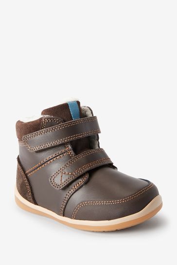 Leather First Walker Boots Wide Fit (G)