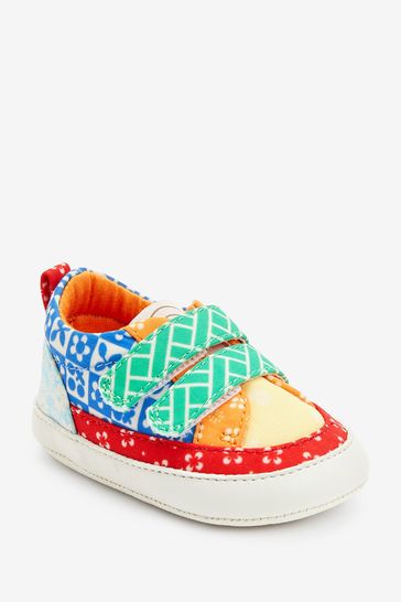 Little Bird Baby Rainbow Patchwork Pram Shoes