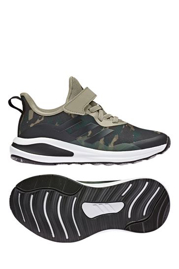 adidas FortaRun Youth & Junior Khaki Green Strap Trainers