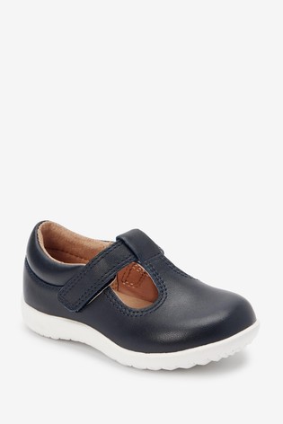 Little Luxe™ Leather T-Bar Shoes Standard Fit (F)