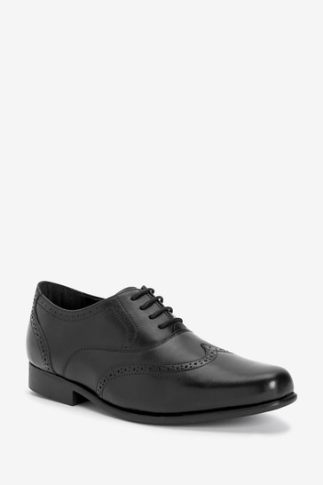 School Leather Oxford Brogues