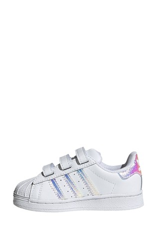 حذاء رياضي للأطفال الصغار Superstar Velcro من adidas Originals