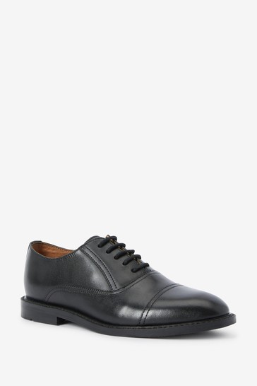 Leather Oxford Toe Cap Shoes