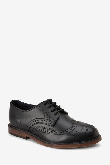 Leather Brogues Wide Fit (G)