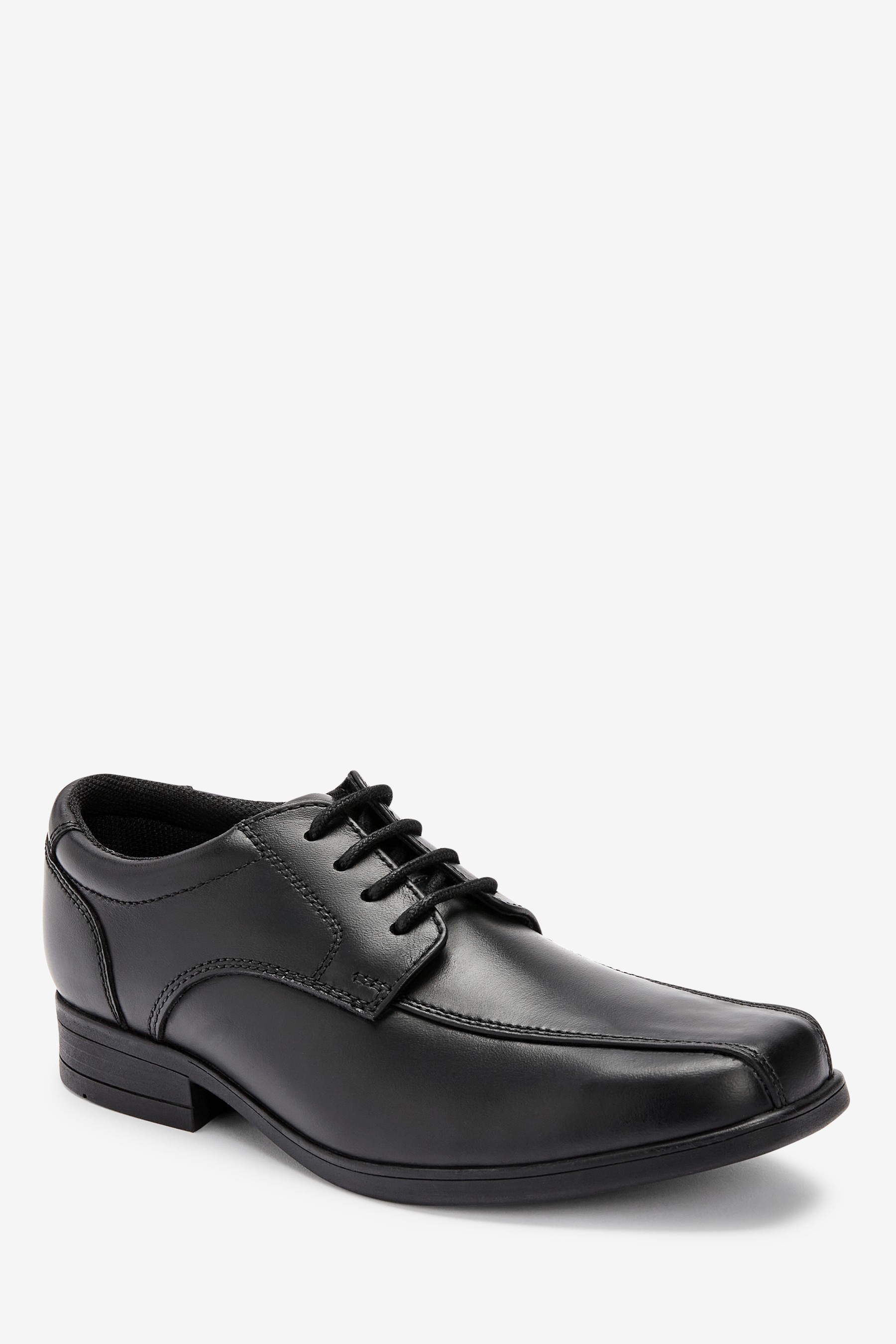 School Leather Lace-Up Shoes Wide Fit (G)