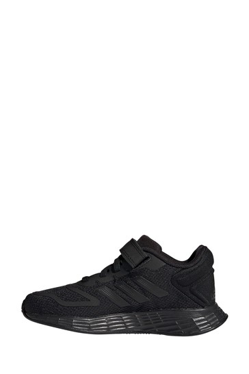 adidas Black Duramo 10 Youth & Junior Strap Trainers