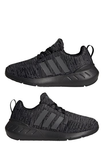 adidas originals Black Swift Junior Lace Trainers