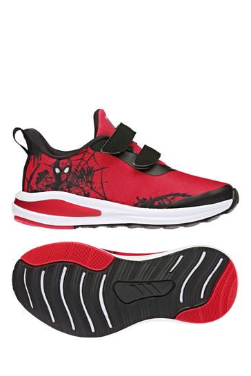 adidas Boys Red FortaRun Youth & Junior Strap Trainers